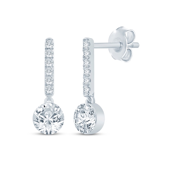 KAY Lab-Grown Diamonds Drop Earrings 3/4 ct tw 14K White Gold
