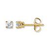 Thumbnail Image 1 of Diamond Earrings 1/5 ct tw Round-Cut 14K Yellow Gold (I/I2)