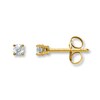 Thumbnail Image 1 of Diamond Earrings 1/20 ct tw Round-Cut 14K Yellow Gold (I/I2)
