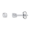 Thumbnail Image 1 of Diamond Solitaire Earrings 1/3 ct tw Round-cut 14K White Gold (K/I2)