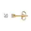 Thumbnail Image 1 of Diamond Solitaire Earrings 1/20 ct tw Round-cut 14K Yellow Gold (K/I2)