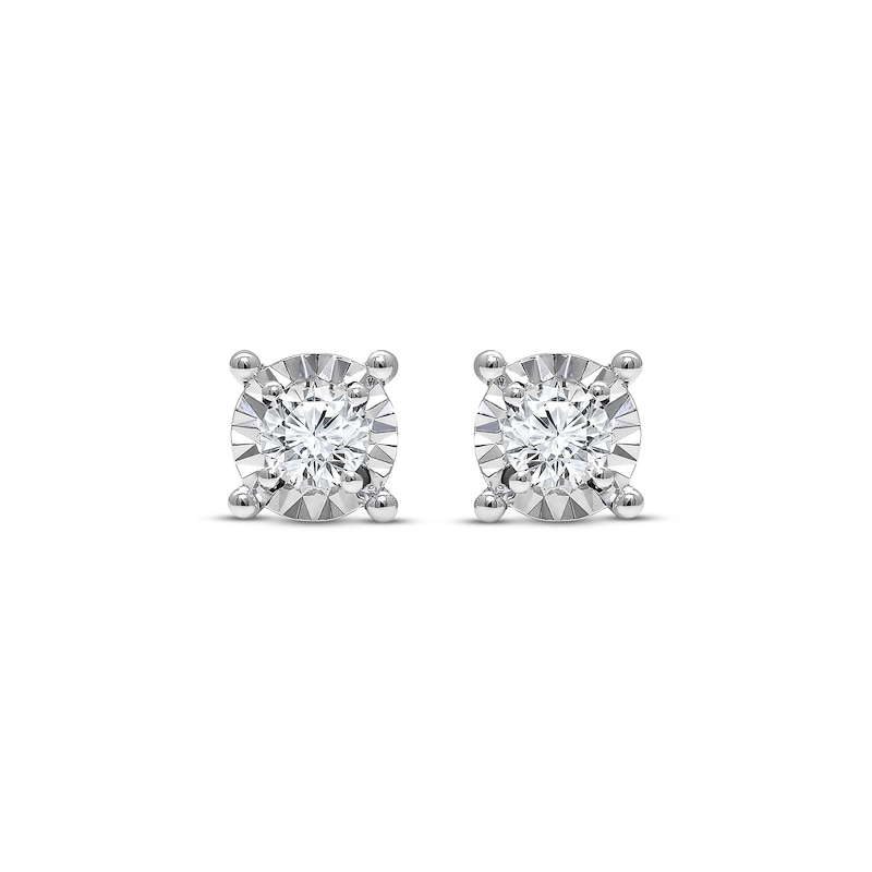 Radiant Reflections 1/5 ct tw Diamonds 10K White Gold Earrings (J/I3)