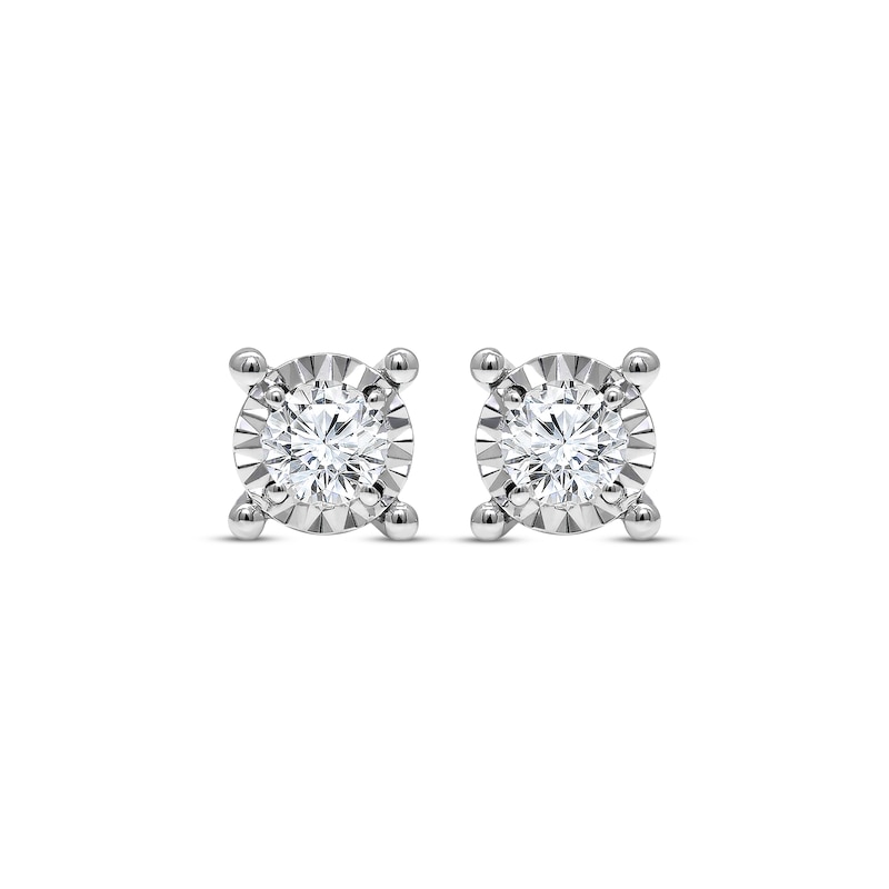 Main Image 2 of Radiant Reflections 3/8 ct tw Diamonds 10K White Gold Earrings (J/I3)