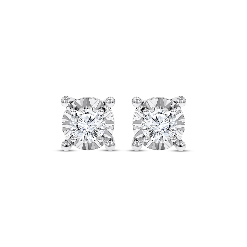 Radiant Reflections 5/8 ct tw Diamonds 10K White Gold Earrings (J/I3)