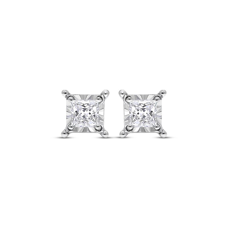 Radiant Reflections 5/8 ct tw Diamonds 10K White Gold Earrings (J/I3)