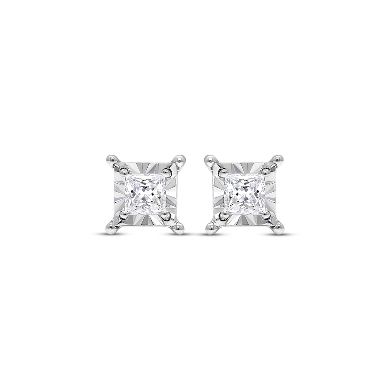 Radiant Reflections 3/8 ct tw Diamonds 10K White Gold Earrings (J/I3)