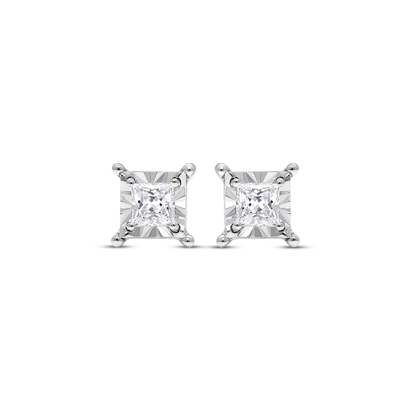 Main Image 2 of Radiant Reflections 3/8 ct tw Diamonds 10K White Gold Earrings (J/I3)