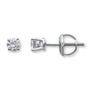 Thumbnail Image 0 of Diamond Solitaire Earrings 1/4 cttw Round-cut 14K White Gold (K/I1)