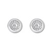 Diamond Solitaire Earrings 1/4 ct tw Round-cut 10K White Gold