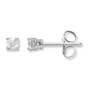 Thumbnail Image 0 of Diamond Solitaire Earrings 1/2 ct tw Round-cut 14K White Gold (K/I1)