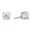 Diamond Solitaire Earrings 3/8 ct tw Round-cut 10K White Gold