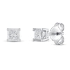Thumbnail Image 1 of Diamond Solitaire Earrings 3/8 ct tw Princess-cut 10K White Gold (J/I3)