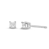 Thumbnail Image 1 of Diamond Solitaire Stud Earrings 1/5 ct tw Princess-cut 14K White Gold (J/I3)