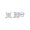 Thumbnail Image 0 of Diamond Solitaire Stud Earrings 1-1/5 ct tw Princess-cut 14K White Gold (J/I3)
