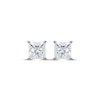 Thumbnail Image 1 of Diamond Solitaire Stud Earrings 1-1/5 ct tw Princess-cut 14K White Gold (J/I3)
