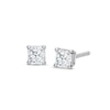 Thumbnail Image 1 of Diamond Solitaire Earrings 1/4 ct tw Princess-Cut 14K White Gold (J/I3)
