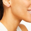 Thumbnail Image 1 of Diamond Solitaire Earrings 1/4 ct tw Princess-Cut 14K White Gold (J/I3)
