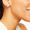 Thumbnail Image 2 of Diamond Solitaire Earrings 1/4 ct tw Princess-Cut 14K White Gold (J/I3)