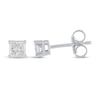 Thumbnail Image 1 of Diamond Solitaire Earrings 1/3 ct tw Princess-Cut 14K White Gold (J/I3)