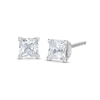 Thumbnail Image 0 of Diamond Solitaire Earrings 1/2 ct tw Princess-Cut 14K White Gold (J/I3)
