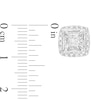 Thumbnail Image 2 of Diamond Stud Earrings 1 ct tw Princess & Round-cut 10K White Gold (J/I3)