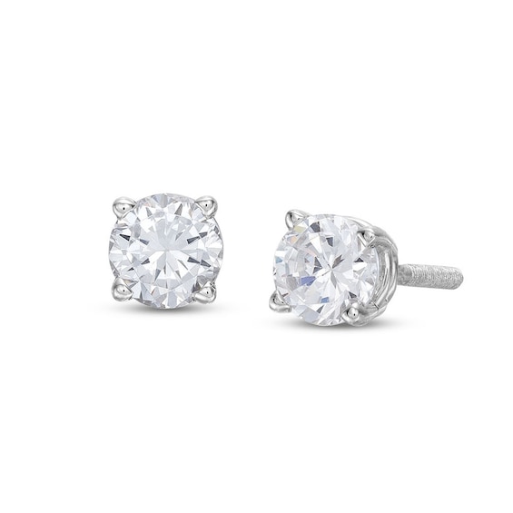 Diamond Earrings 1/2 ct tw Round-cut 14K White Gold (J/I1)
