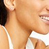 Thumbnail Image 2 of Diamond Solitaire Stud Earrings 1/2 ct tw Princess-cut 14K White Gold (J/I1)