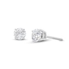 Diamond Solitaire Stud Earrings 3/4 ct tw Round-cut 14K White Gold