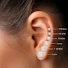 Thumbnail Image 4 of Diamond Solitaire Stud Earrings 3/4 ct tw Round-cut 14K White Gold (J/I1)