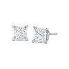 Thumbnail Image 1 of Diamond Solitaire Stud Earrings 3/4 ct tw Princess-cut 14K White Gold (J/I1)