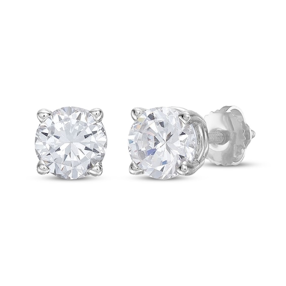 KAY Lab-Grown Diamonds Solitaire Stud Earrings 1/2 ct tw 14K White Gold (F/VS2)