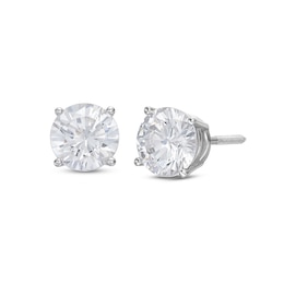 Lab-Created Diamonds by KAY Solitaire Stud Earrings 1-1/2 ct tw 14K White Gold