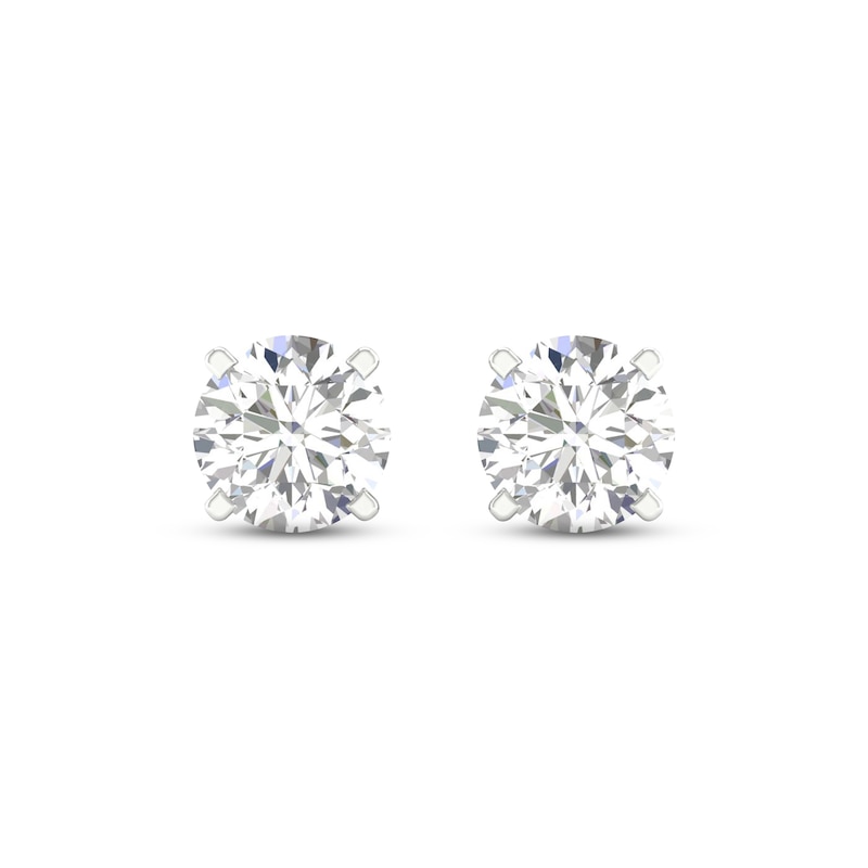 Main Image 2 of KAY Lab-Grown Diamonds Solitaire Stud Earrings 3 ct tw 14K White Gold (F/VS2)