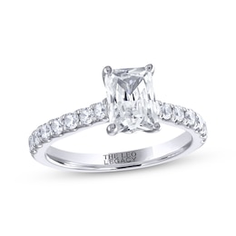 THE LEO Legacy Lab-Grown Diamond Emerald-Cut Engagement Ring 1-7/8 ct tw 14K White Gold