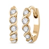 Thumbnail Image 1 of Diamond Twist Hoop Earrings 1/10 ct tw 10K Yellow Gold