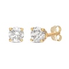Thumbnail Image 3 of Round & Princess-Cut Diamond Solitaire Necklace & Stud Earrings Set 1/2 ct tw 10K Yellow Gold