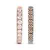 Thumbnail Image 2 of Le Vian Diamond Reversible Hoop Earrings 1/2 ct tw 14K Two-Tone Gold