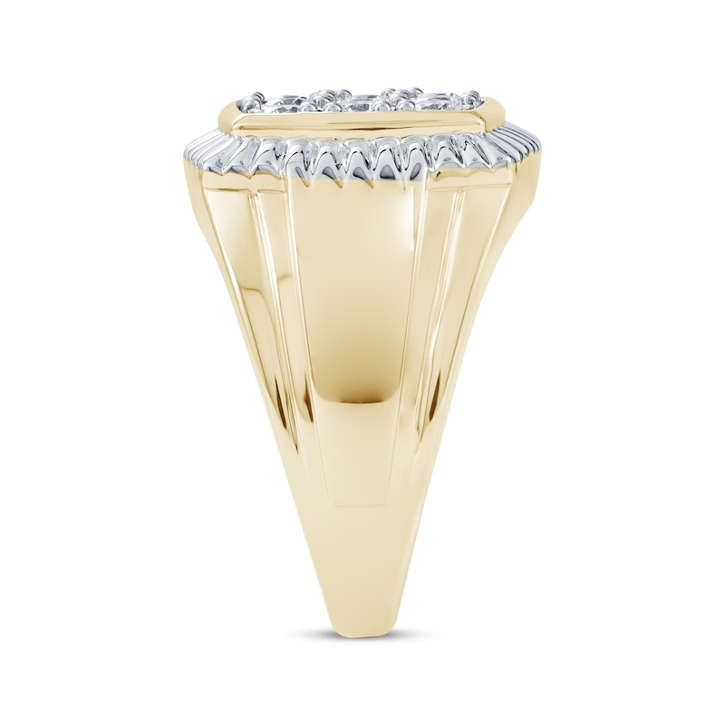Main Image 3 of Men's Diamond Ring 1/2 ct tw 10K Two-Tone Gold