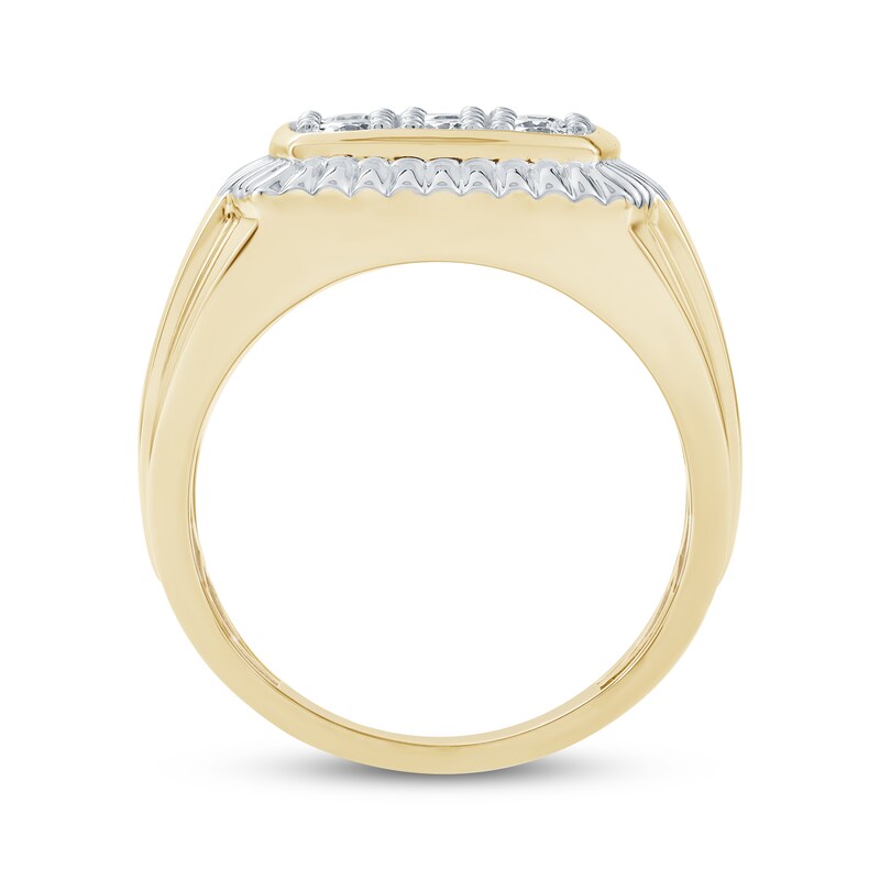 Main Image 4 of Men's Diamond Ring 1/2 ct tw 10K Two-Tone Gold