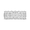 Thumbnail Image 3 of Adore Diamond Three-Row Anniversary Ring 1/2 ct tw 10K White Gold