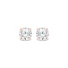 Thumbnail Image 1 of Round-Cut Diamond Solitaire Stud Earrings 1/4 ct tw 14K Rose Gold (J/I2)