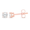 Thumbnail Image 2 of Round-Cut Diamond Solitaire Stud Earrings 1/4 ct tw 14K Rose Gold (J/I2)