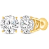Thumbnail Image 1 of Round-Cut Diamond Solitaire Stud Earrings 2 ct tw 14K Yellow Gold (J/I2)