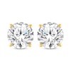 Thumbnail Image 2 of Round-Cut Diamond Solitaire Stud Earrings 2 ct tw 14K Yellow Gold (J/I2)