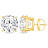 Thumbnail Image 3 of Round-Cut Diamond Solitaire Stud Earrings 2 ct tw 14K Yellow Gold (J/I2)