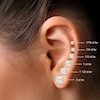 Thumbnail Image 4 of Round-Cut Diamond Solitaire Stud Earrings 2 ct tw 14K Yellow Gold (J/I2)
