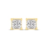 Thumbnail Image 2 of Princess-Cut Diamond Solitaire Stud Earrings 1/2 ct tw 14K Yellow Gold (J/I2)
