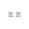 Thumbnail Image 2 of Princess-Cut Diamond Solitaire Stud Earrings 1/4 ct tw 14K Rose Gold (J/I2)