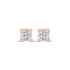 Thumbnail Image 1 of Princess-Cut Diamond Solitaire Stud Earrings 1/4 ct tw 14K Rose Gold (J/I2)