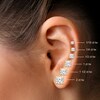 Thumbnail Image 4 of Round-Cut Diamond Bezel-Look Solitaire Stud Earrings 1 ct tw 14K Yellow Gold (I/I2)